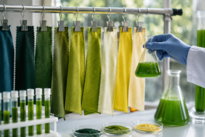 Microalgas pigmentos textiles
